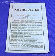 Kinder-Theater ASCHEPOESTER (Aschenputtel), Verlag J.W.Spear & Söhne / Nürnberg, ca.1925